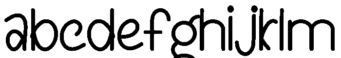 Amigurumi Font LOWERCASE