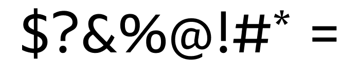 Amiko Regular Font OTHER CHARS