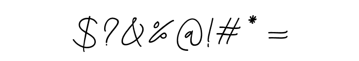 Amilly Signature Font OTHER CHARS