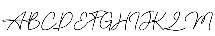 Amilly Signature Font UPPERCASE