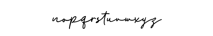 Amilly Signature Font LOWERCASE