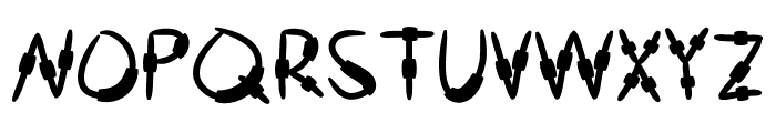 Amish Cyborg Regular Font UPPERCASE