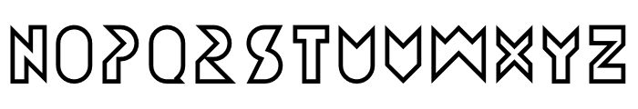 Amneziak Lined Bold Font UPPERCASE