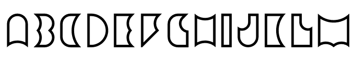 Amneziak Lined Bold Font LOWERCASE