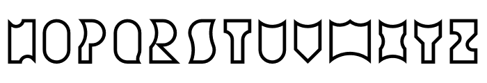 Amneziak Lined Bold Font LOWERCASE