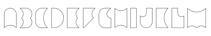 Amneziak Lined Thin Font LOWERCASE