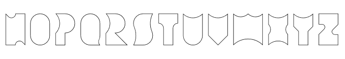Amneziak Lined Thin Font LOWERCASE