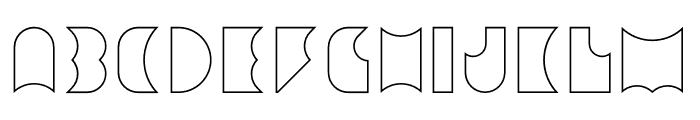 Amneziak Lined Font LOWERCASE