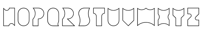 Amneziak Lined Font LOWERCASE