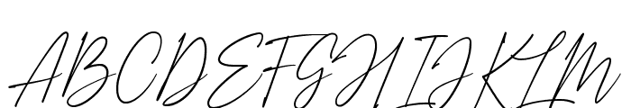 Amostely Signature Font UPPERCASE