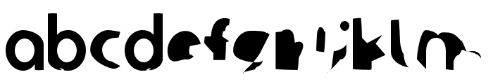 Ampere Condensed Font LOWERCASE