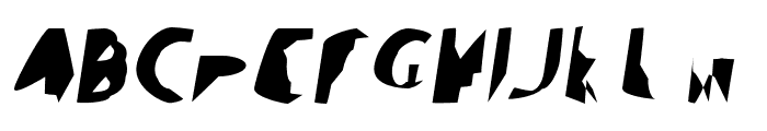 Ampere SuperCondensed Italic Font UPPERCASE
