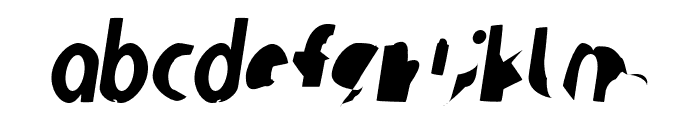 Ampere UltraCondensed Italic Font LOWERCASE