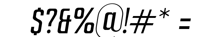 Ampero Light Italic Font OTHER CHARS
