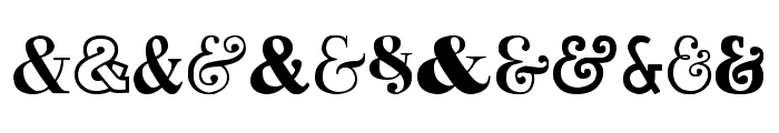Ampersand Font UPPERCASE