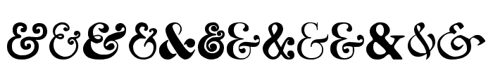 Ampersand Font LOWERCASE