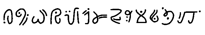 Amphibia Runes Regular Font UPPERCASE