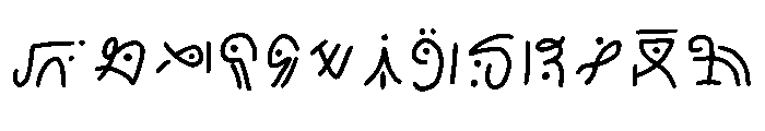 Amphibia Runes Regular Font LOWERCASE