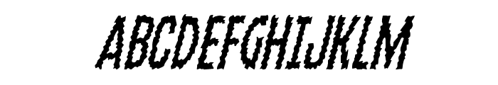 Ampire Condensed Italic Font UPPERCASE