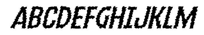 Ampire Expanded Italic Font UPPERCASE