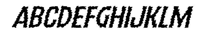 Ampire Expanded Italic Font LOWERCASE