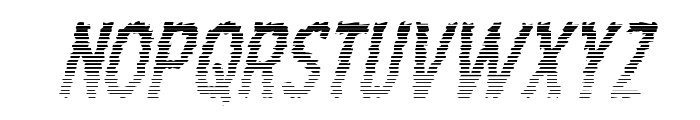 Ampire Gradient Italic Font LOWERCASE