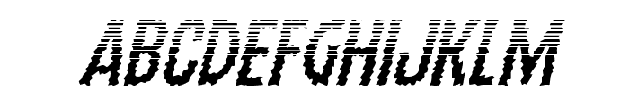 Ampire Halftone Italic Font LOWERCASE