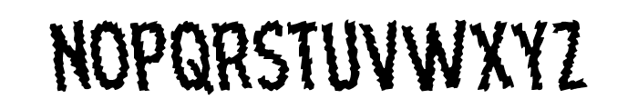 Ampire Staggered Rotated Font LOWERCASE