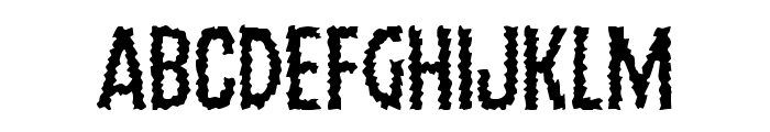 Ampire Staggered Font LOWERCASE