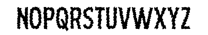 Ampire Staggered Font LOWERCASE