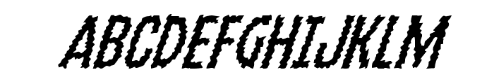 Ampire Super-Italic Font UPPERCASE