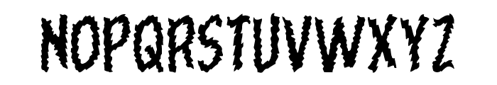 Ampire Warped Font LOWERCASE