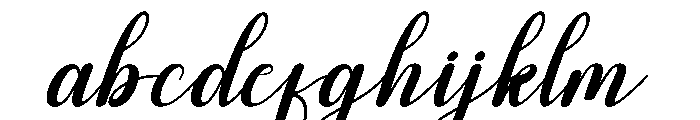 Amstay Font LOWERCASE