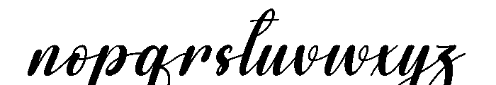 Amstay Font LOWERCASE