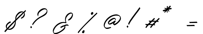 Amsterday Signature Font OTHER CHARS