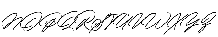 Amsterday Signature Font UPPERCASE