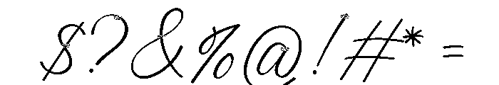 Amsthon Regular Font OTHER CHARS