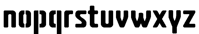 Amusette High Stencil Regular Font LOWERCASE