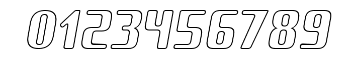 Amusette Outline Italic Font OTHER CHARS
