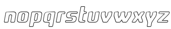 Amusette Outline Italic Font LOWERCASE