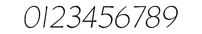 Amarna 100italic Font OTHER CHARS