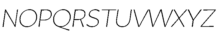 Amarna 100italic Font UPPERCASE