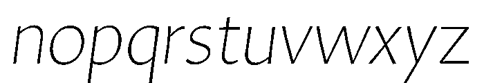 Amarna 100italic Font LOWERCASE