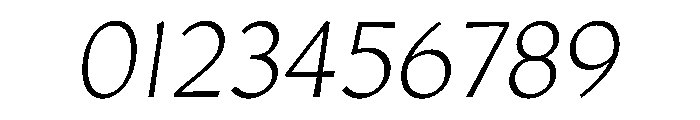 Amarna 200italic Font OTHER CHARS
