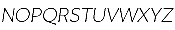 Amarna 200italic Font UPPERCASE