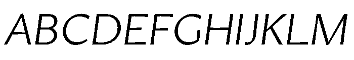 Amarna 300italic Font UPPERCASE