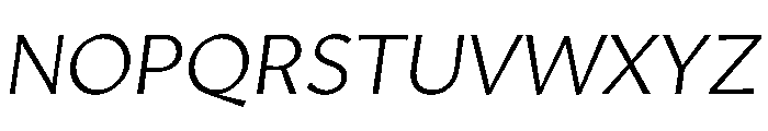 Amarna 300italic Font UPPERCASE