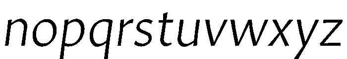 Amarna 300italic Font LOWERCASE