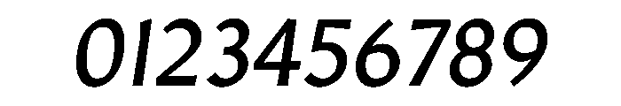Amarna 700italic Font OTHER CHARS