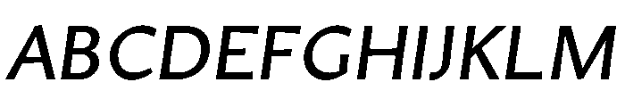 Amarna 700italic Font UPPERCASE